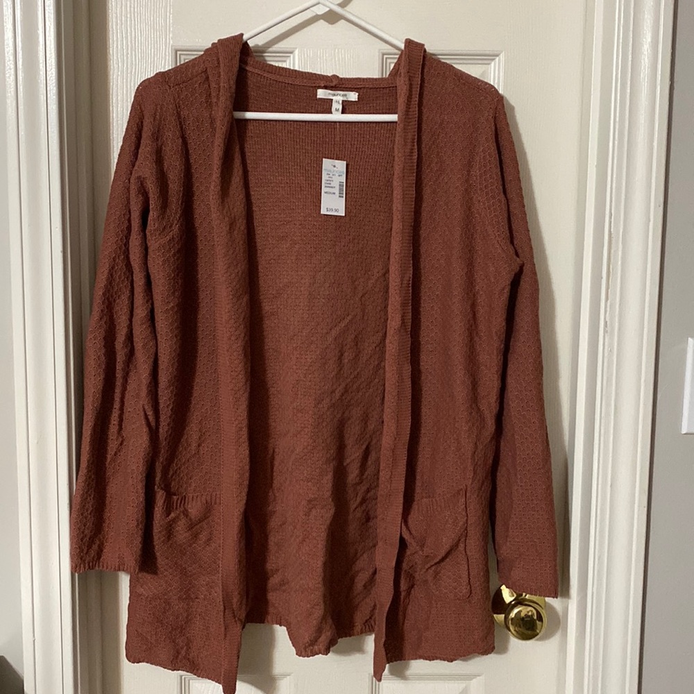 Hooded Long Sleeve Cardigan